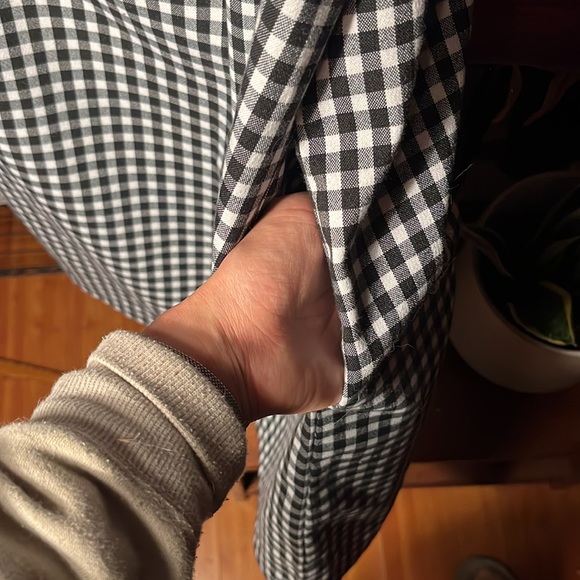 One Shoulder Gingham Shift Dress w/ Pockets! - Picture 3 of 4